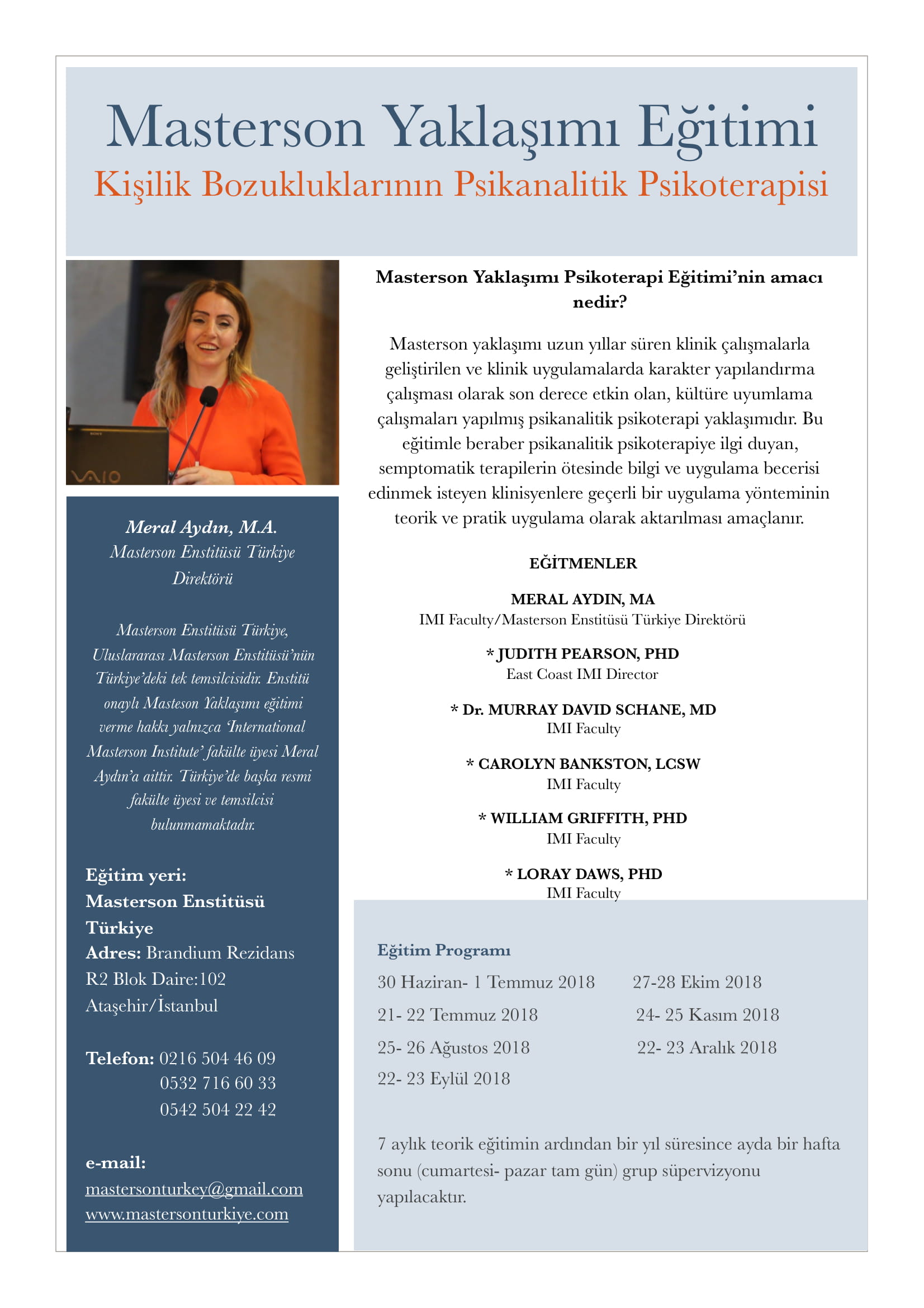 Masterson 2018 Eğitim Programı PDF-1